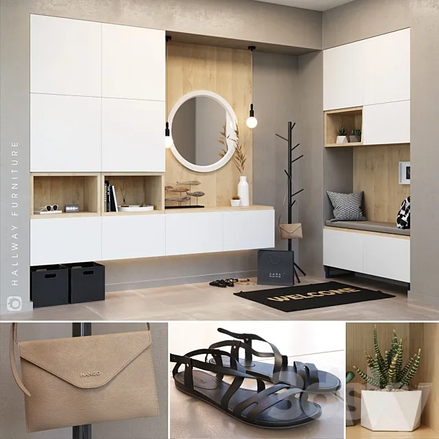 IKEA_BESTA_hallway 3DModel