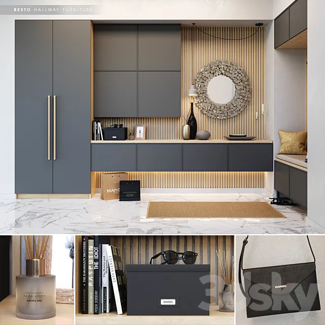 IKEA_BESTA_hallway_2 3D Model