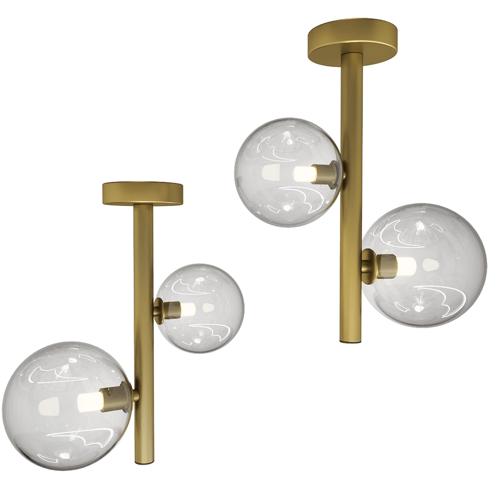 Il Fanale - Ceiling lamp Molecola 275.04.ONT 3D Model