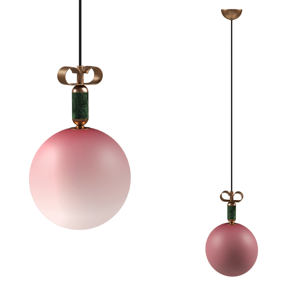 Il Fanale - Pendant lamp Bon Ton Marble N16L3O 3D Model