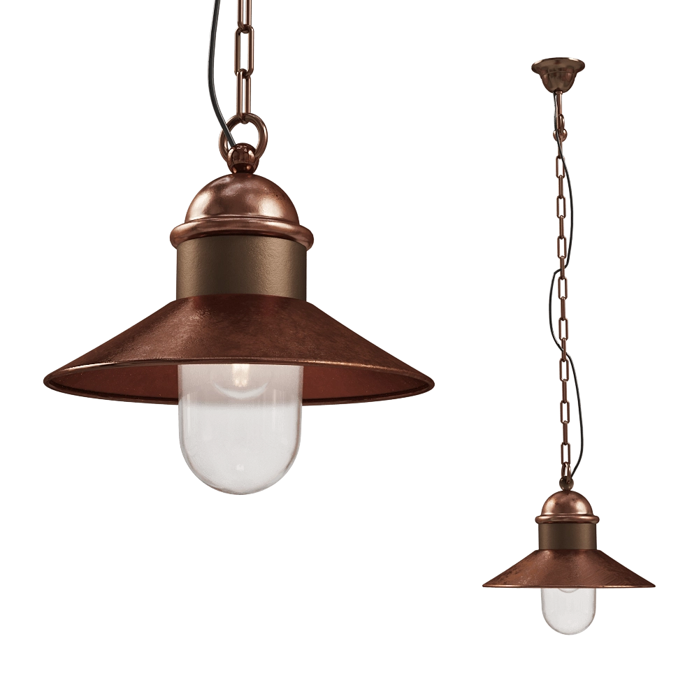 Il Fanale - Pendant lamp Borgo 244.08.ORB 3D Model