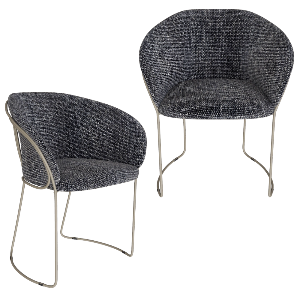 IL Loft  - Chair Zeromoon Padded ZER01 3D Model