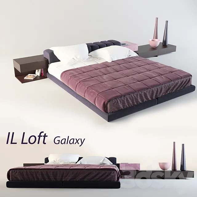 Il Loft Galaxy Bed 3D Model