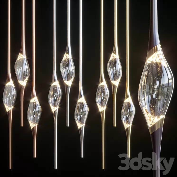 il-pezzo-12-round-chandelier 3D Model