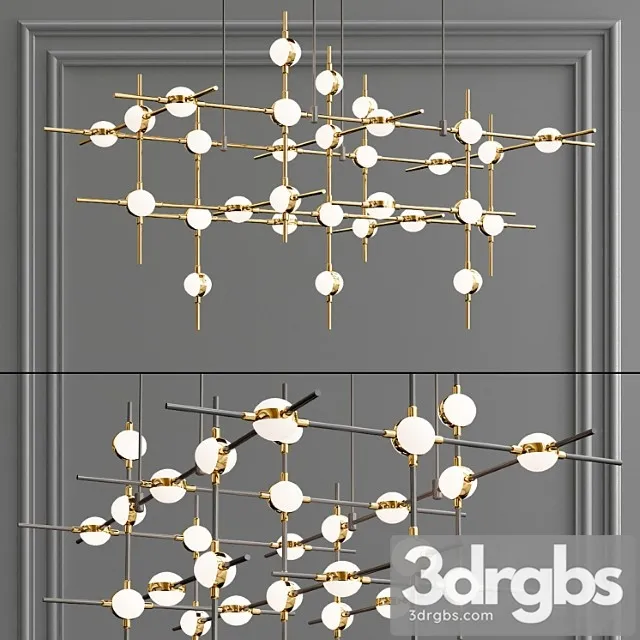 Illuminati Molecular 30 Black Gold 3D Model Free