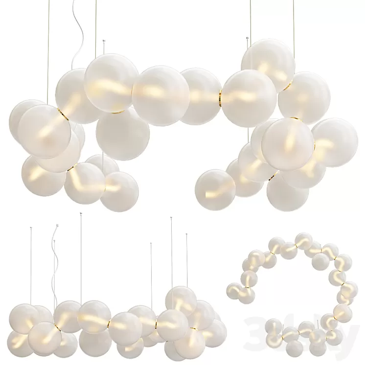 Illuminations chandelier babble 3D Model