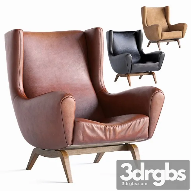 Illumwikkelso Loungechair (set of 3) 3D Model Free