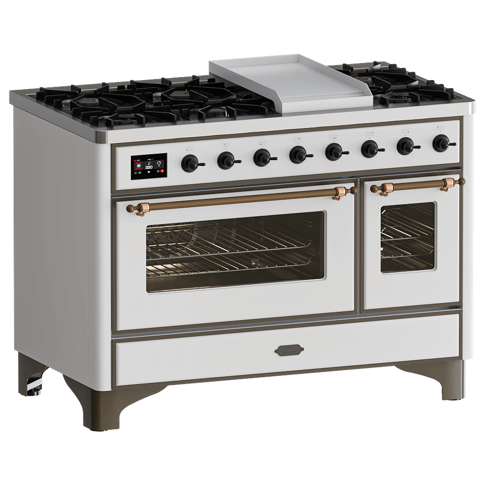 ILVE - Double oven range cooker 120 cm TFT 3D Model