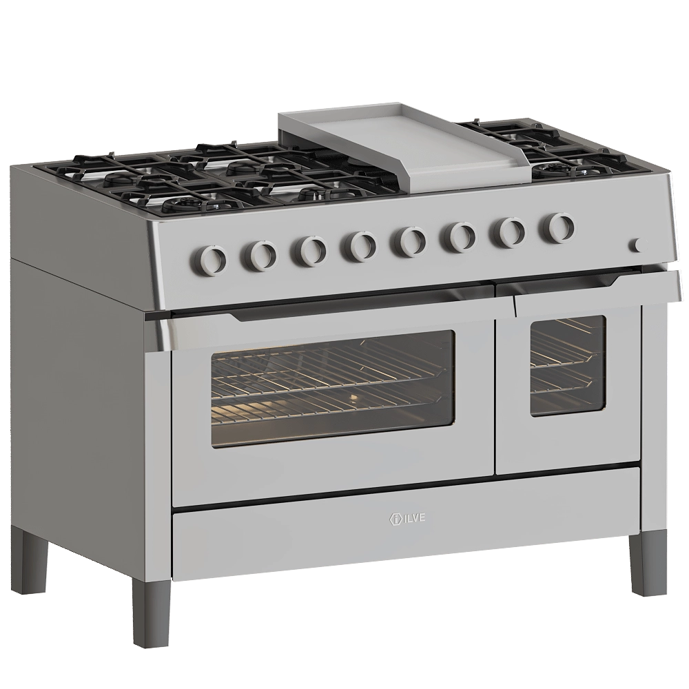 ILVE - Kitchen with double electric oven PD10W 3D Model