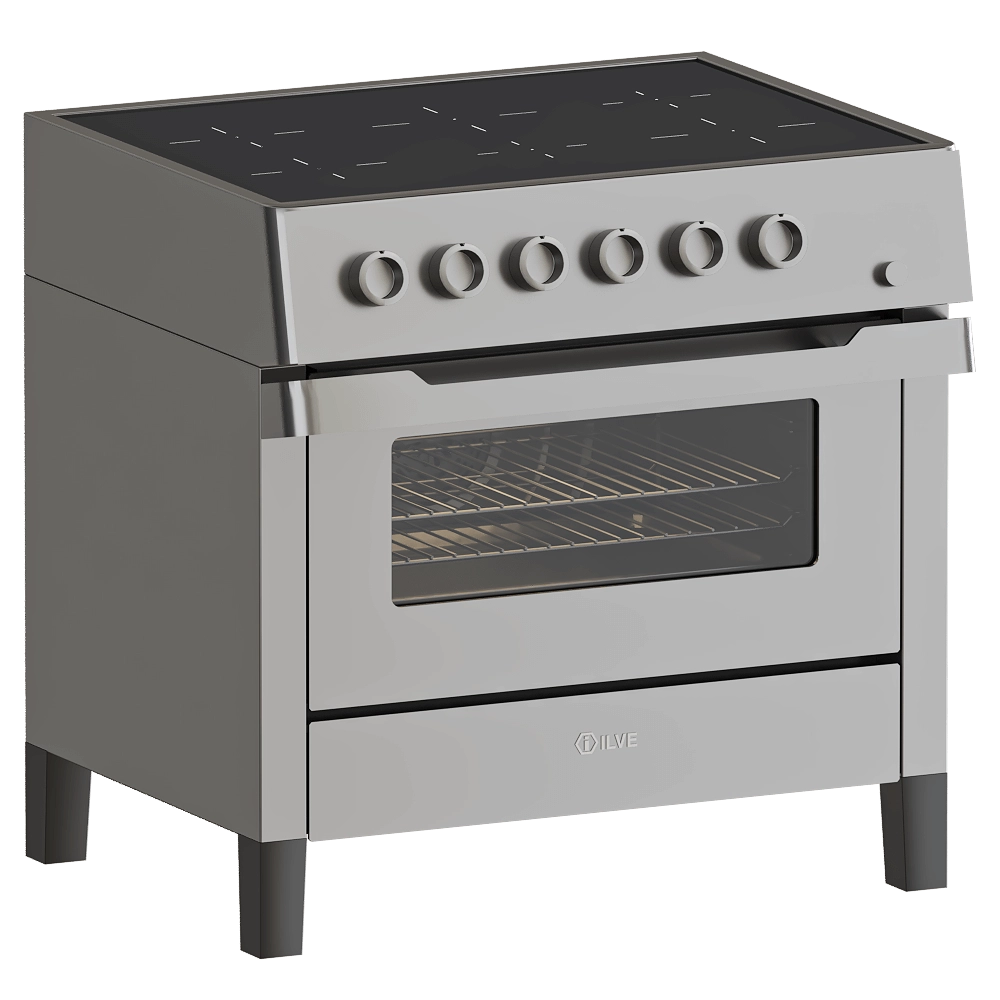 ILVE - Kitchen with electric oven PD09W 2 3D Model