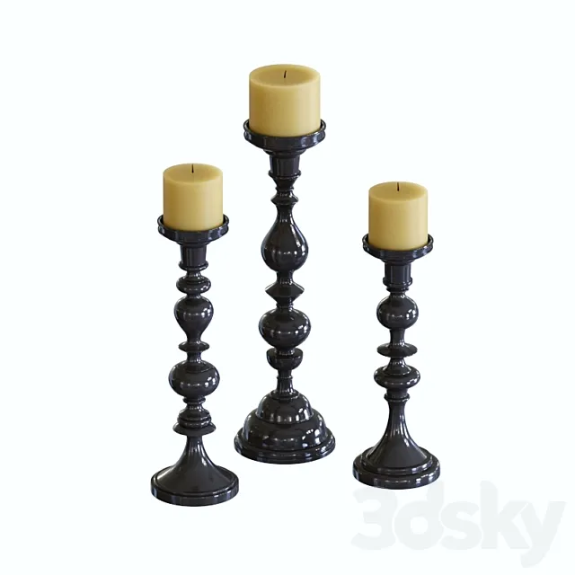 IMAX Essential Candle Holder 3D Model
