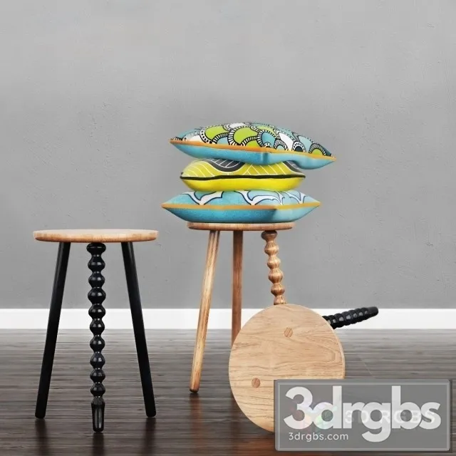 Imperfect Stool 3D Model Free