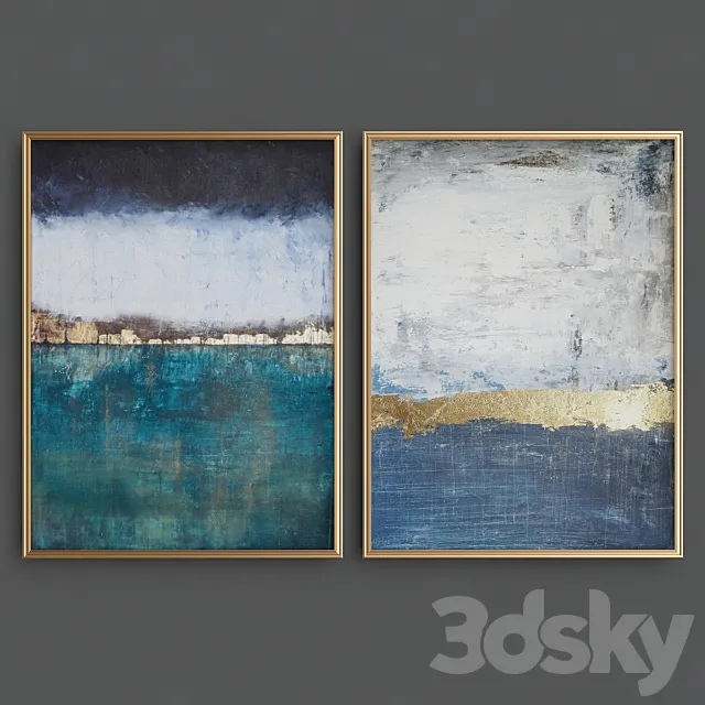 Impero Framed Painting Print 3D Model