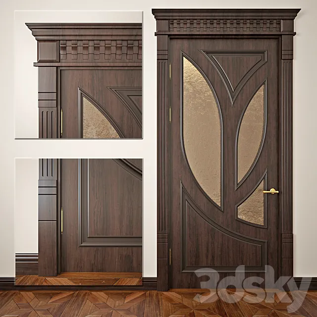 in the style of a classic door 3D Model