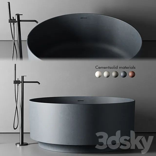 Inbani Arc Round Bathtub 3D Model