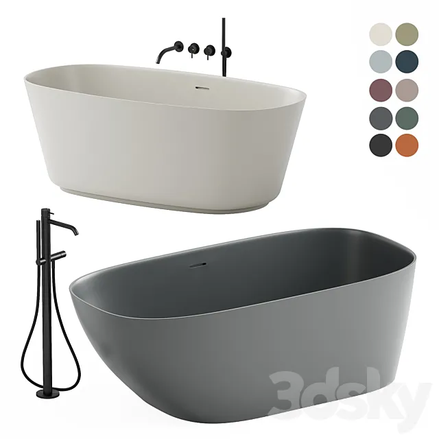 Inbani baths the raw collection 3DModel