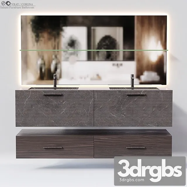 Inbani Furniture Bathroom 3D Model Free