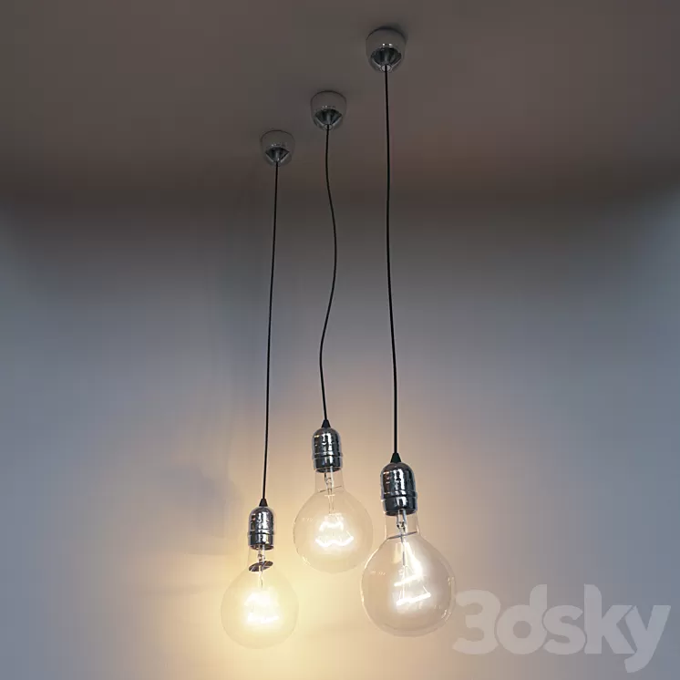 Incandescent lamps (lamps Ilyich) 3D Model