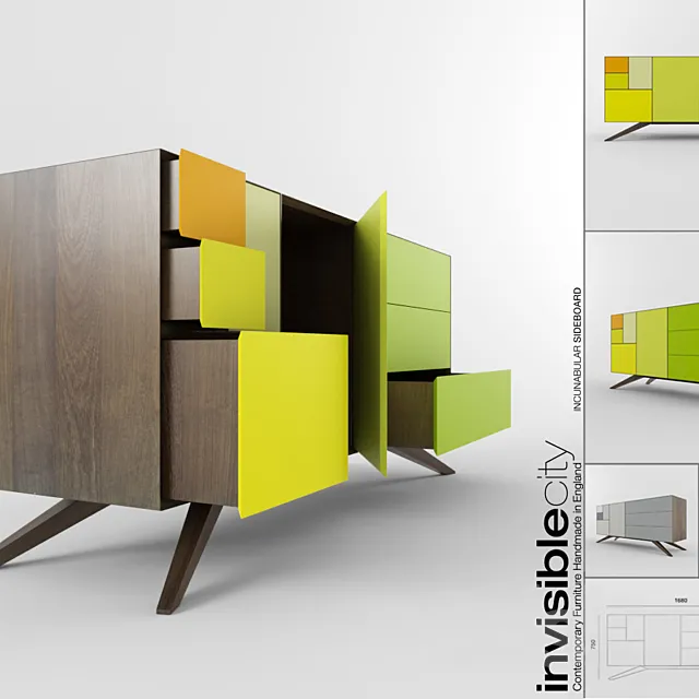 INCUNABULAR Sideboard | Invisible City 3D Model