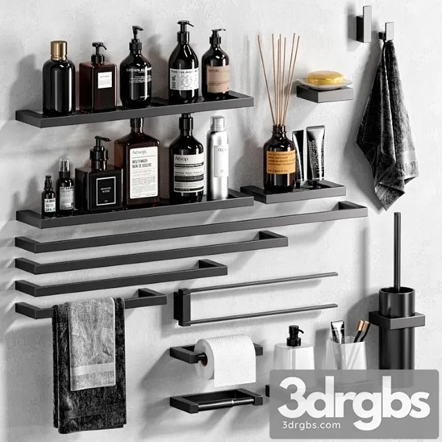 Inda Divo Bathroom Accessories 3D Model Free