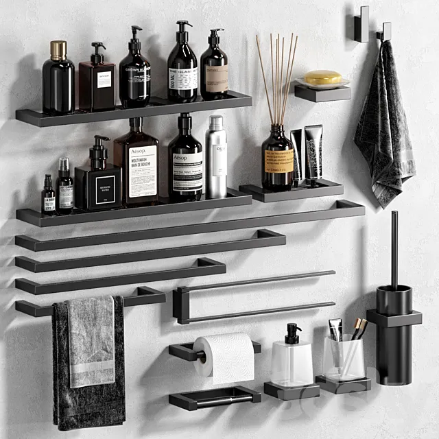 Inda Divo bathroom accessories 3D Model