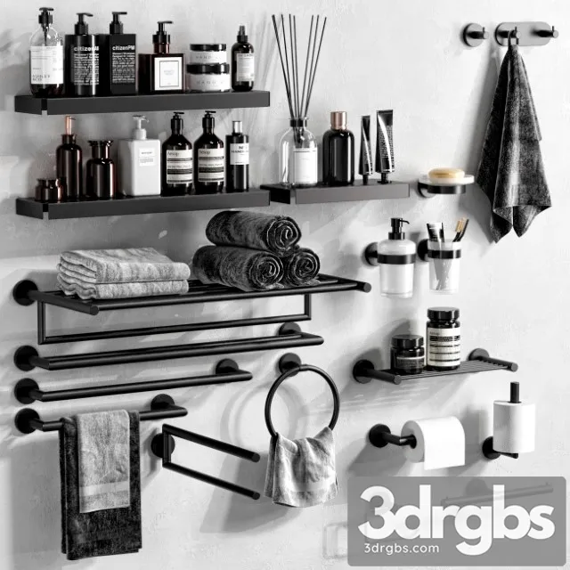 Inda Gealuna Bathroom Accessories 3D Model Download