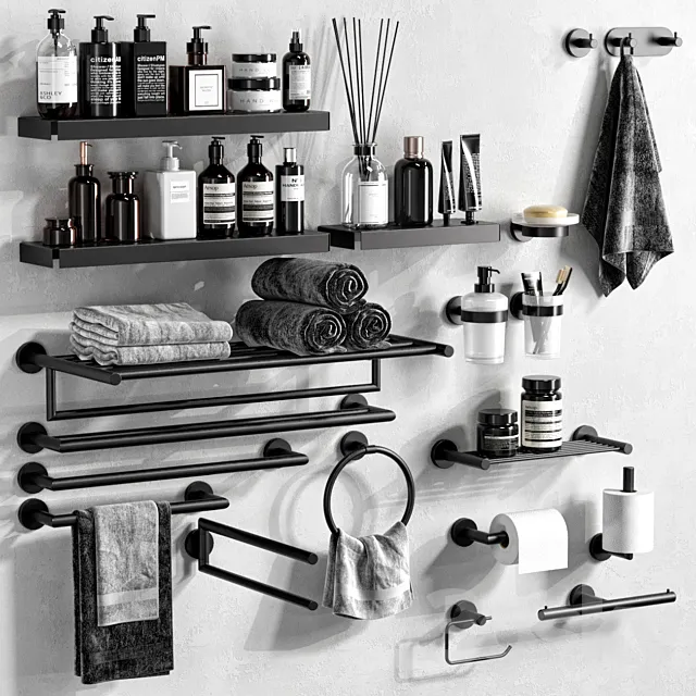 INDA GEALUNA bathroom accessories 3DModel