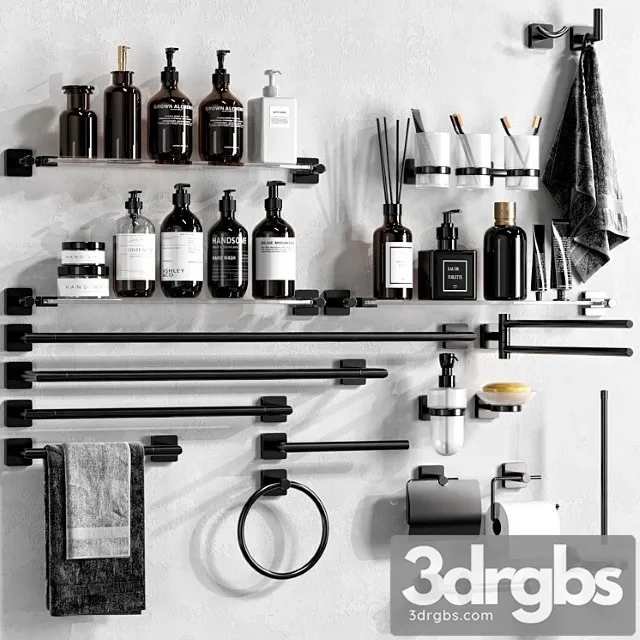 Inda Inox Bathroom Accessories 3D Model Free