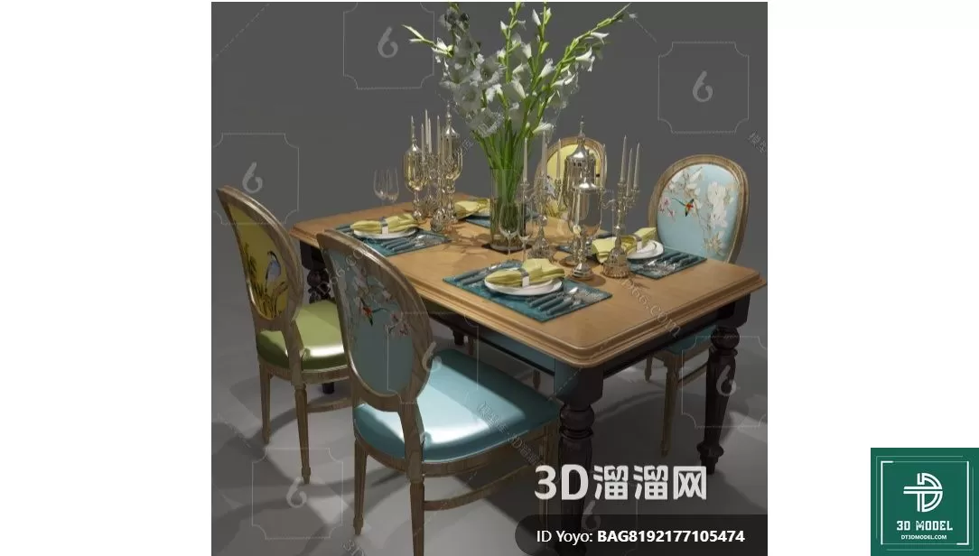 INDOCHINE STYLE – 3D MODELS – 1039