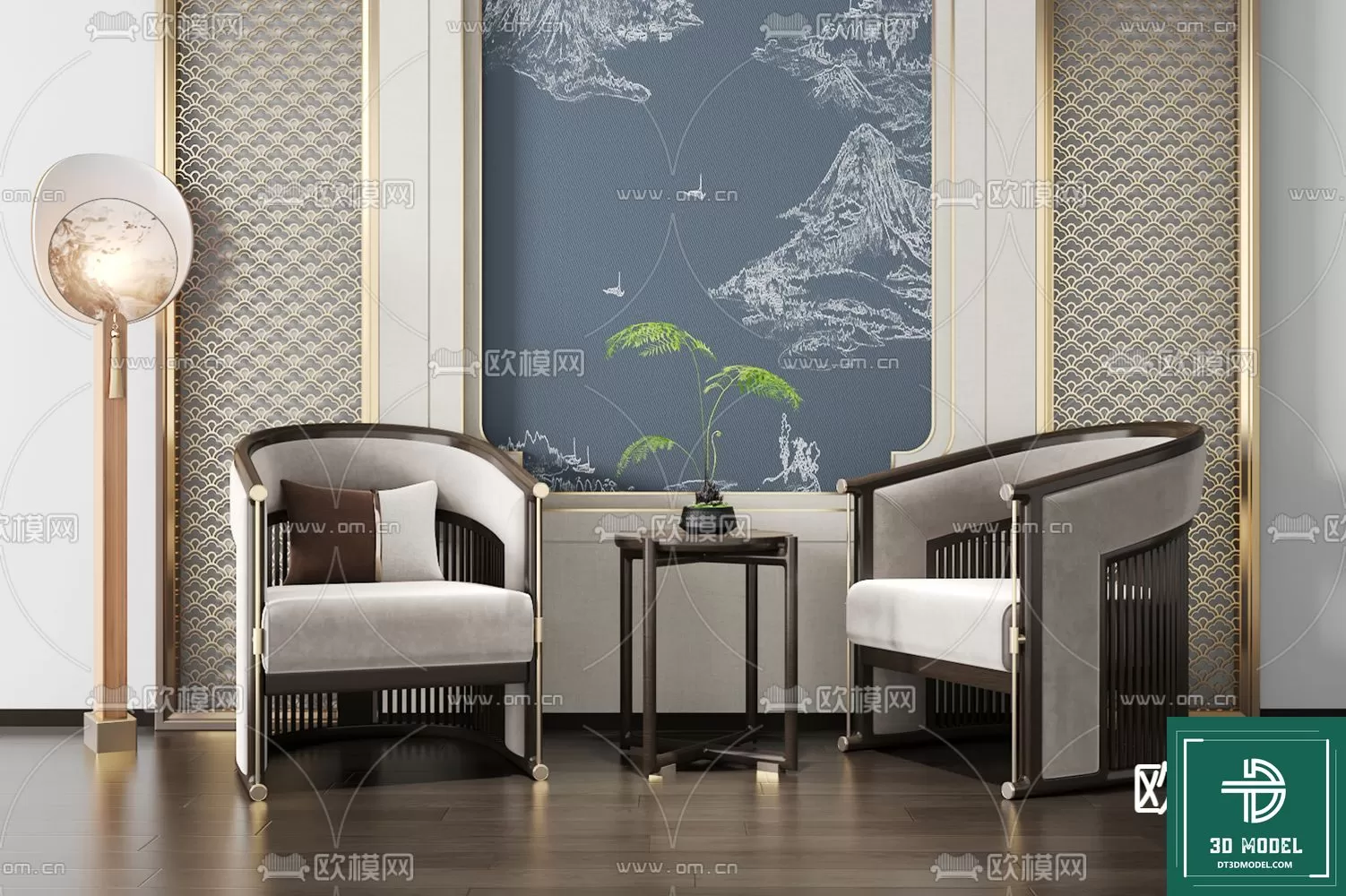INDOCHINE STYLE – 3D MODELS – 610