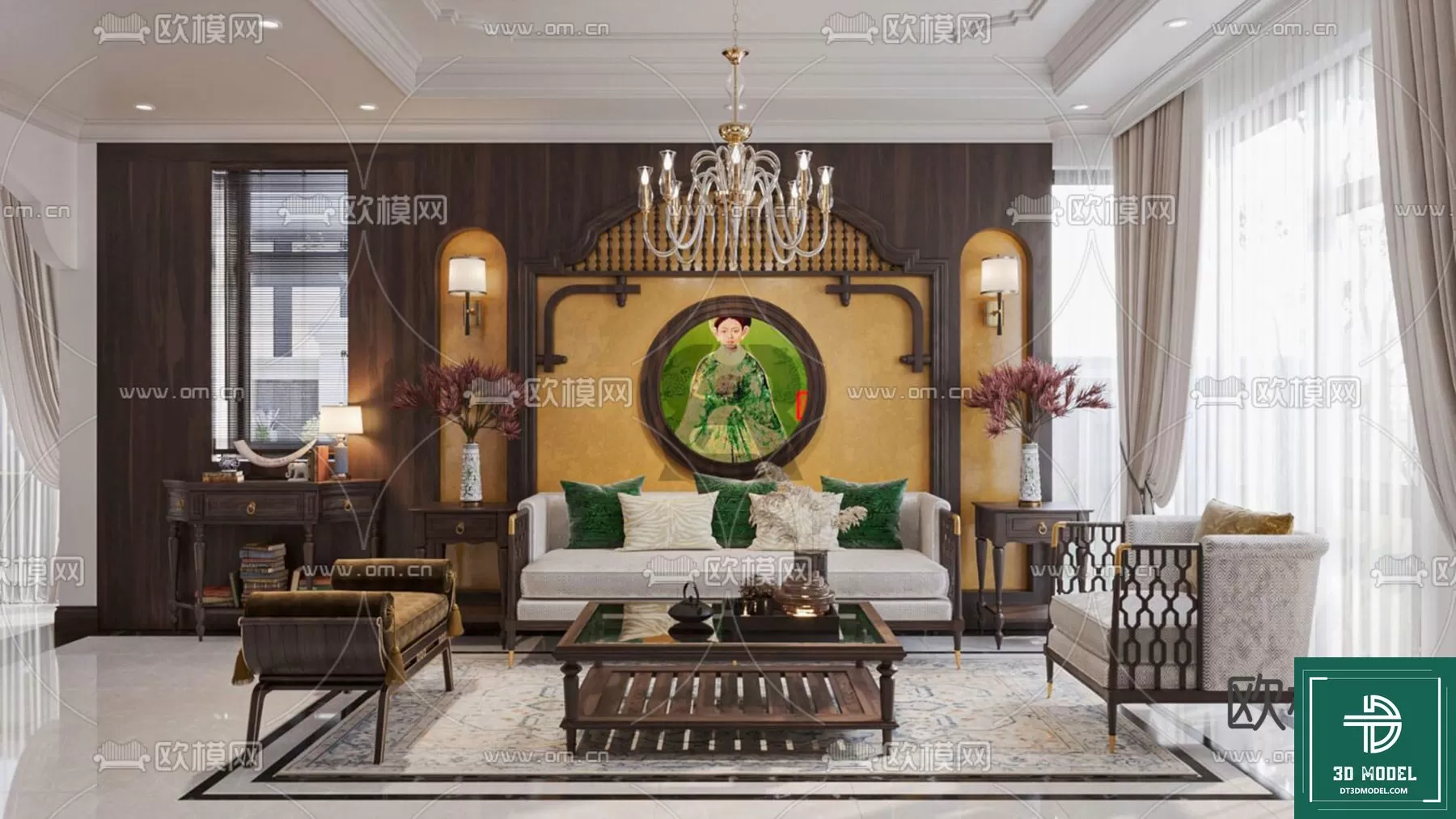 INDOCHINE STYLE – 3D MODELS – 814