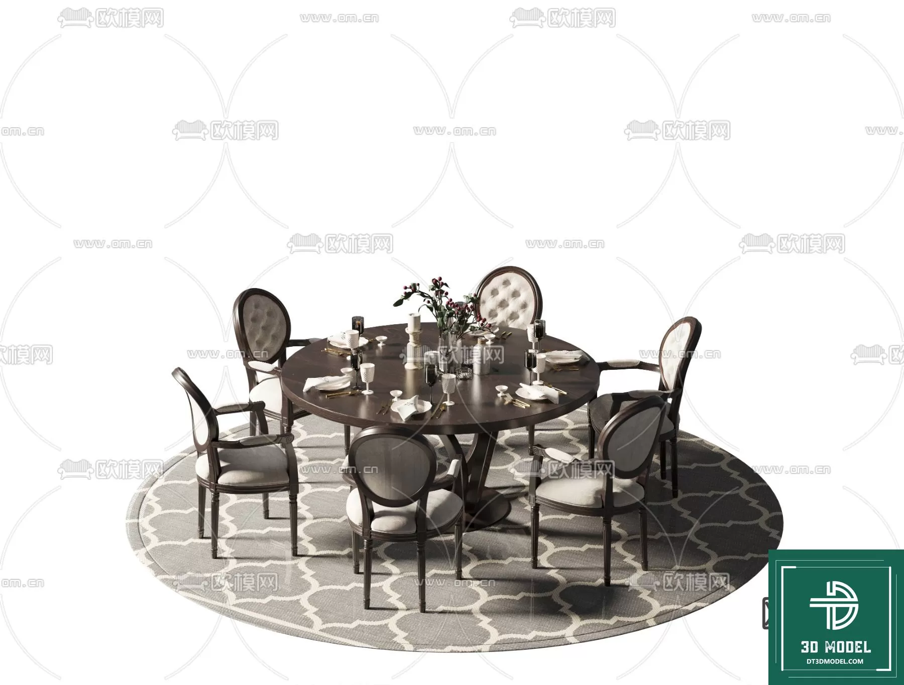 INDOCHINE STYLE – 3D MODELS – 845