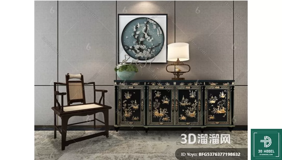 INDOCHINE STYLE – 3D MODELS – 998