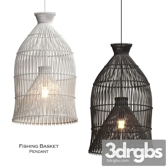 Indonesian Fishing Basket Pendant 3D Model Free