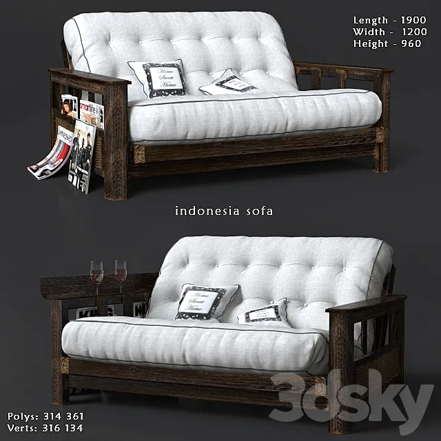 indonezia sofa 3DModel