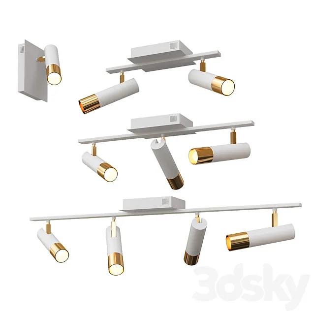 Indoor Lightings White 3DModel