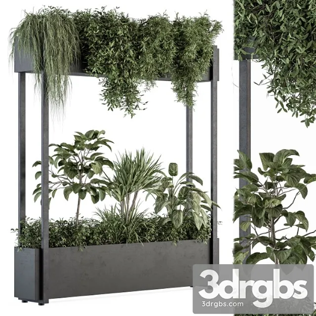 Indoor plant set 258 - plant box stand