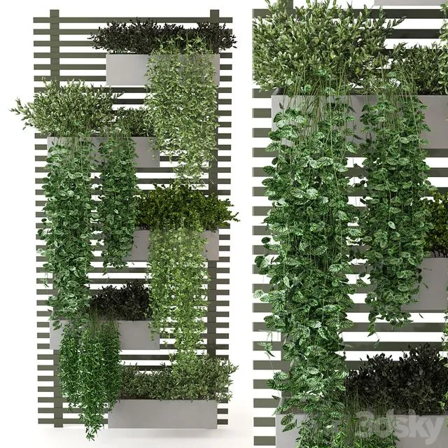 Indoor Plants Collection - Set 393 3D Model