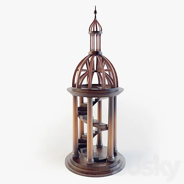 Indoor sculpture Authentic Models Bell Tower Antica 3D Model