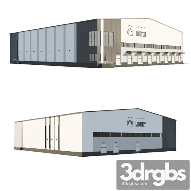 Industrial Building 2 3D Model Download