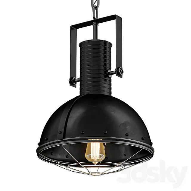INDUSTRIAL CAGED PENDANT WITH RIVETS Free Download
