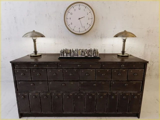 Industrial Card Catalog 3D Model