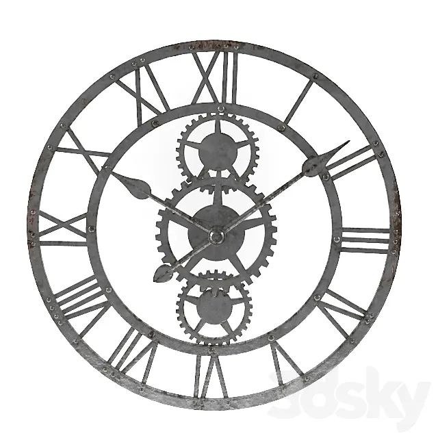 Industrial clock 3DModel