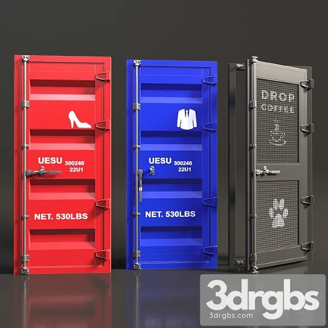 Industrial doors 3D Model Free