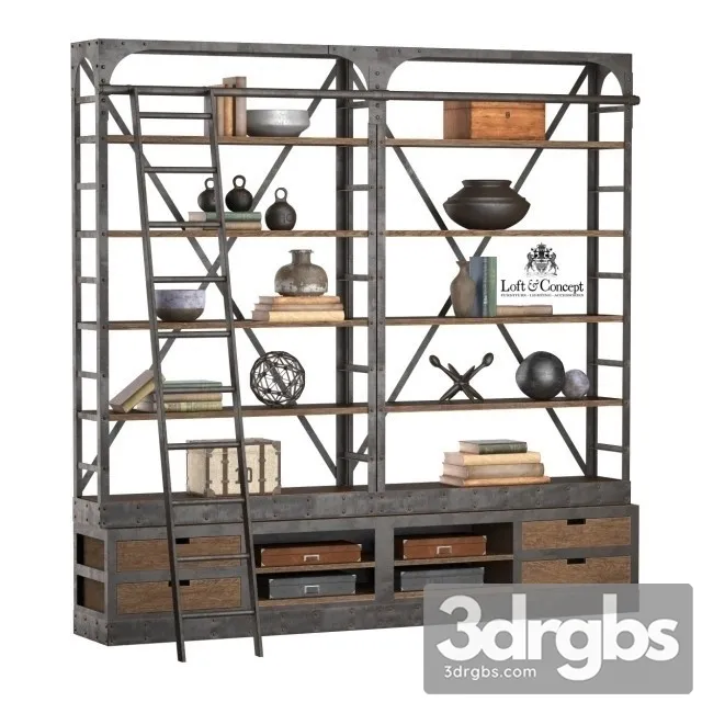 Industrial Iron Rack 3D Model Free