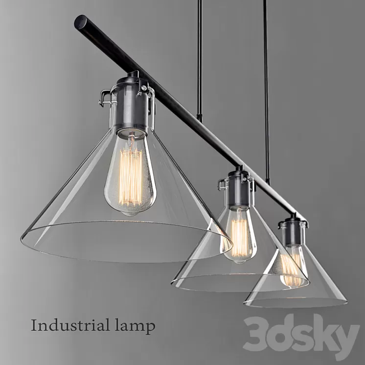 Industrial lamp 3D Model