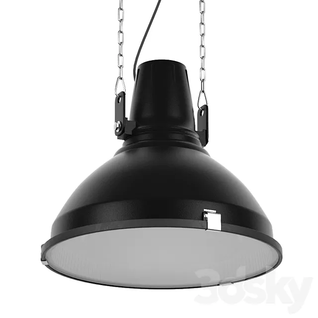 Industrial Lamp Black 3DModel