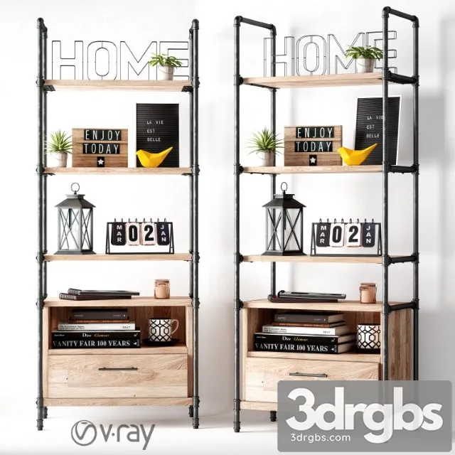 Industrial Loft Set 3D Model Free