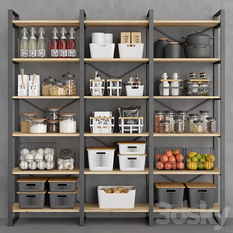 Industrial pantry 3D Model