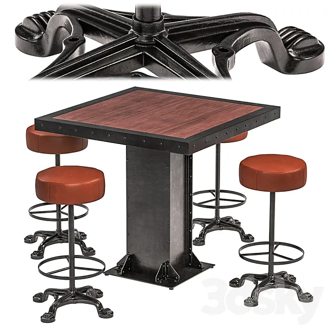Industrial Set – Indian Hub Evoke and Andy Thornton LIONS 3D Model